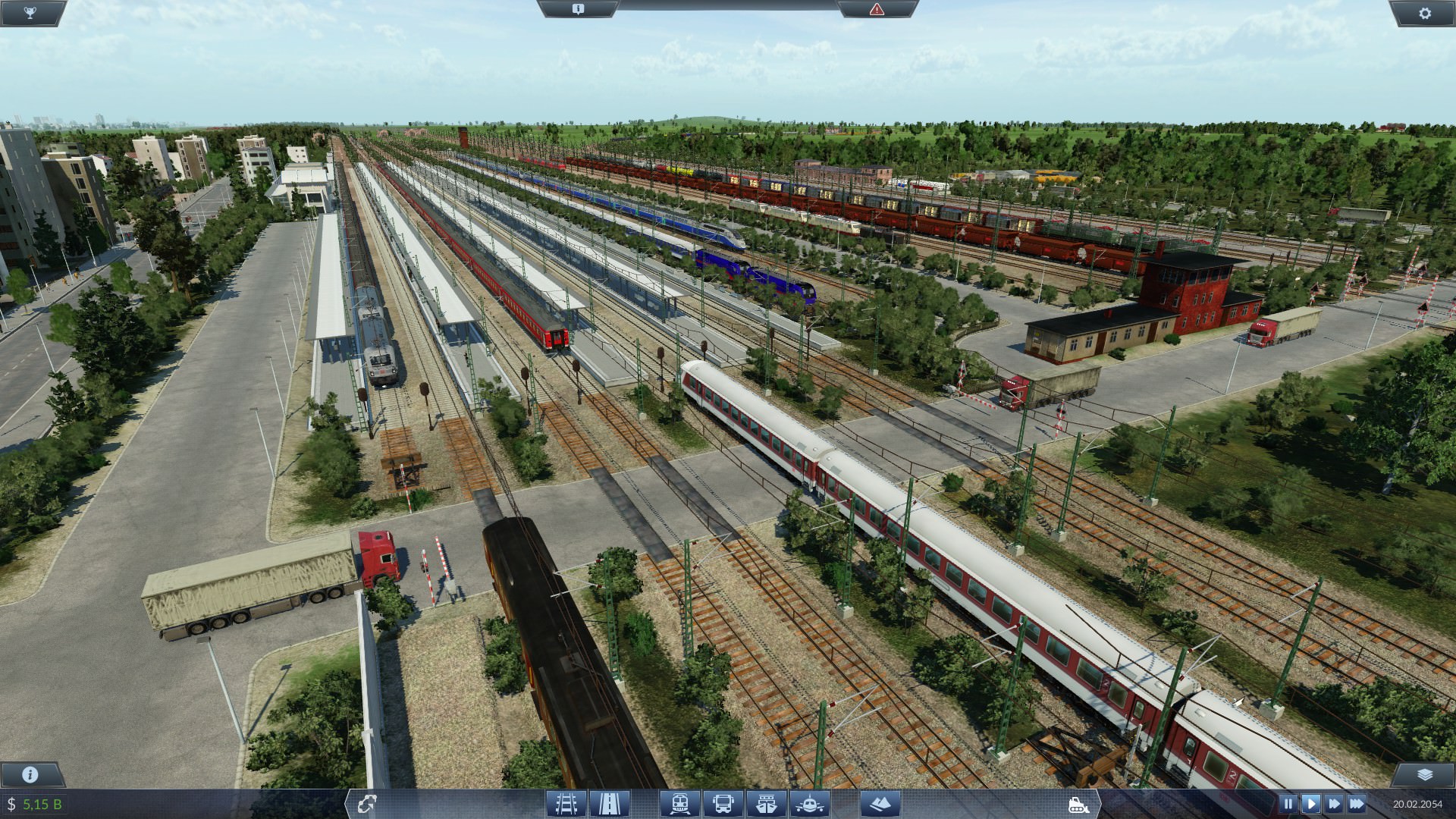 Geschlossener Bahnübergang
