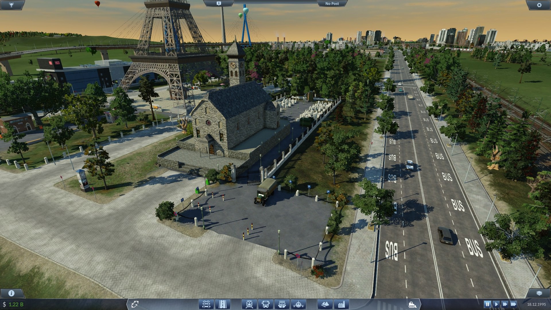 Kirche+Friedhof und Pariser Platz