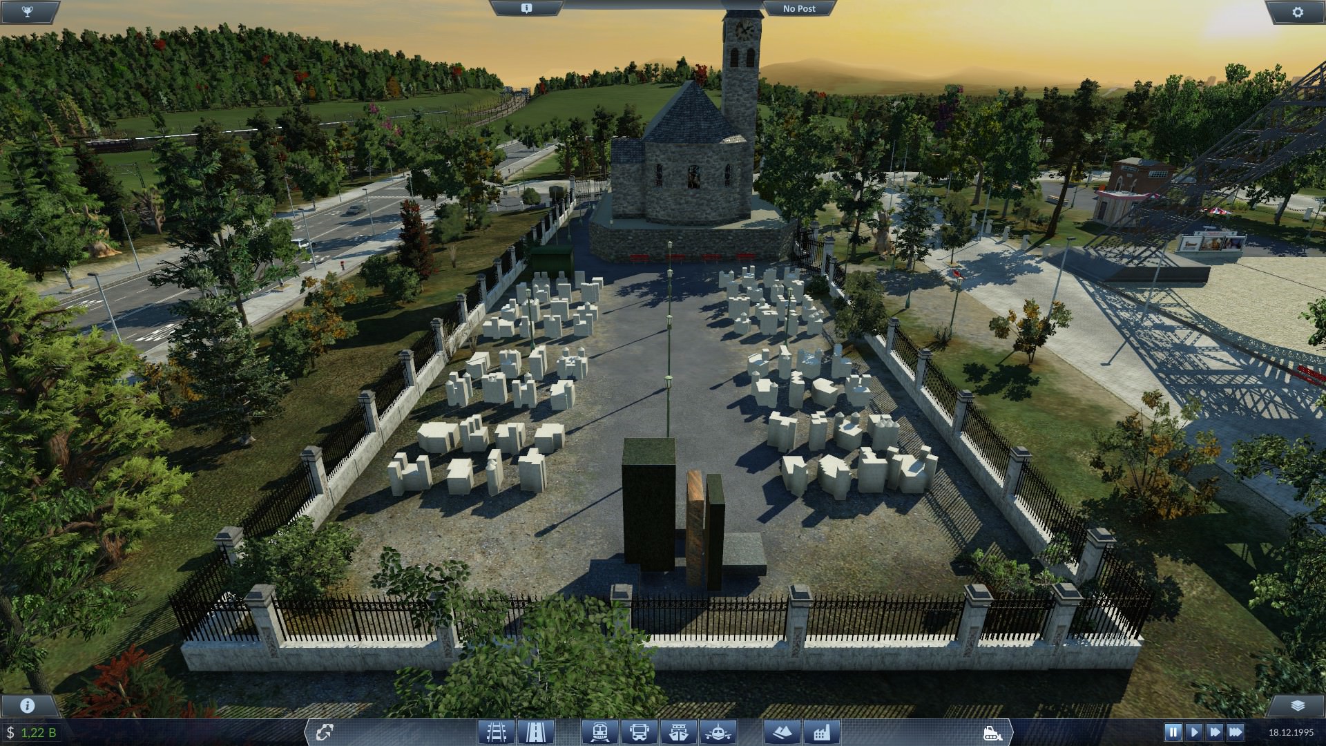 Kirche+Friedhof und Pariser Platz