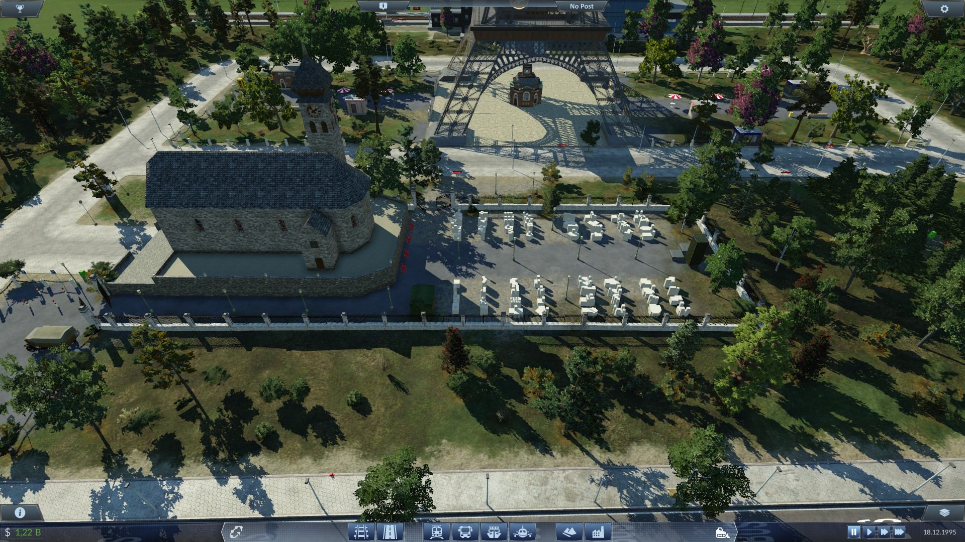 Kirche+Friedhof und Pariser Platz