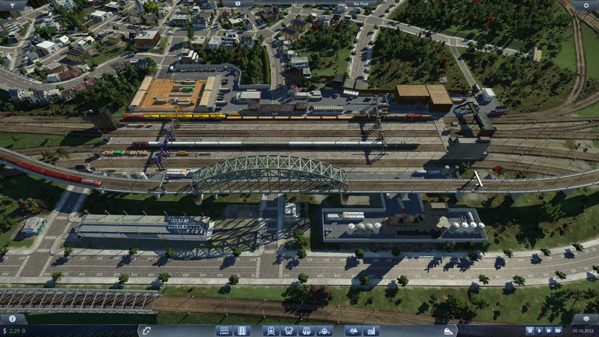 Güterbahnhof am Stadtrand