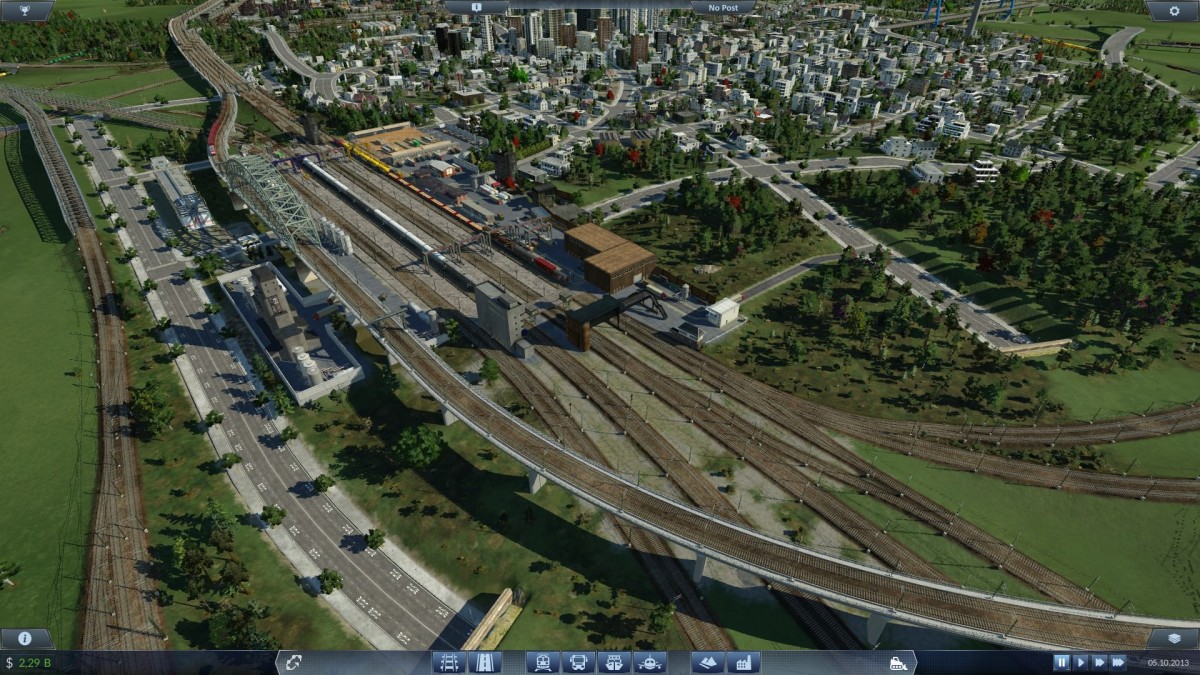 Güterbahnhof am Stadtrand