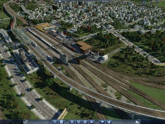 Güterbahnhof am Stadtrand