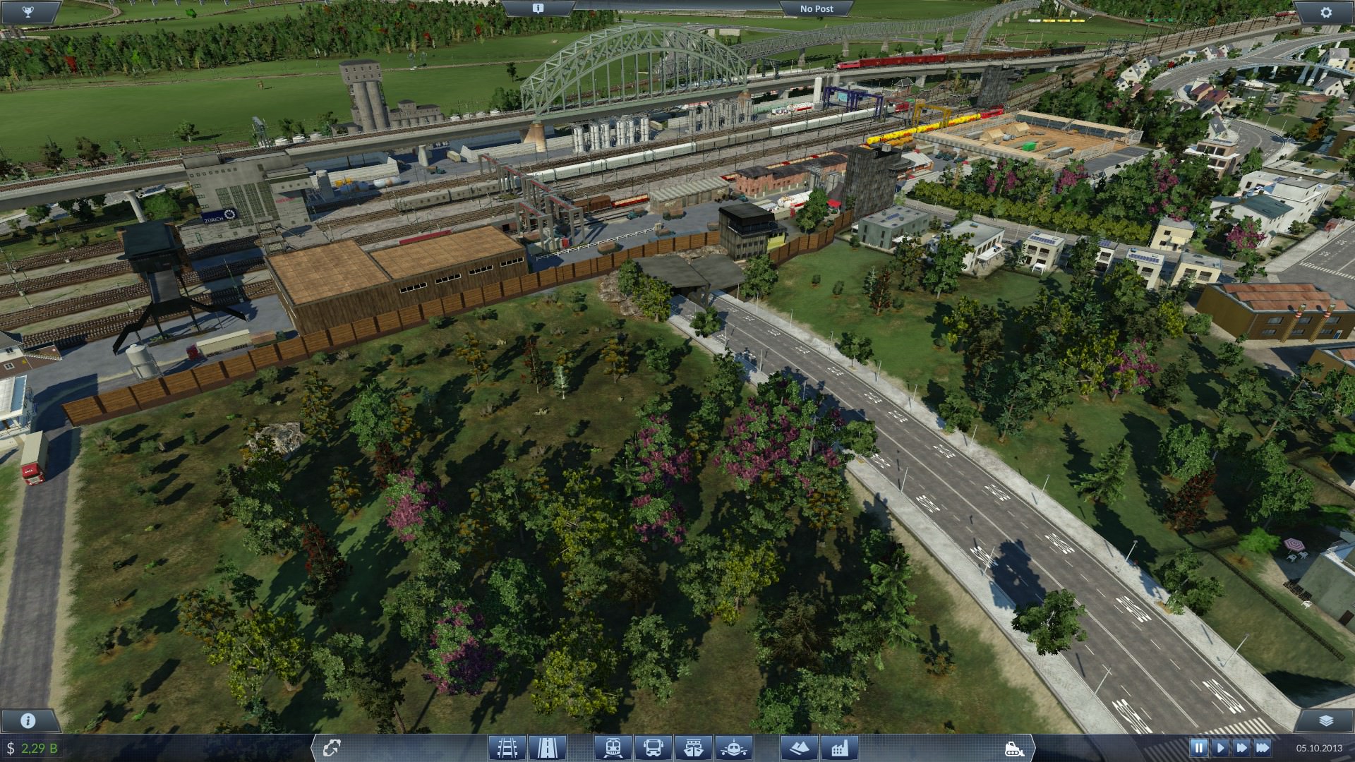 Güterbahnhof am Stadtrand