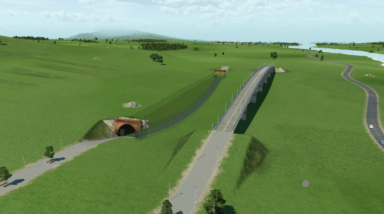 Fussgängerbrücke oder doch Radwegbrücke ?