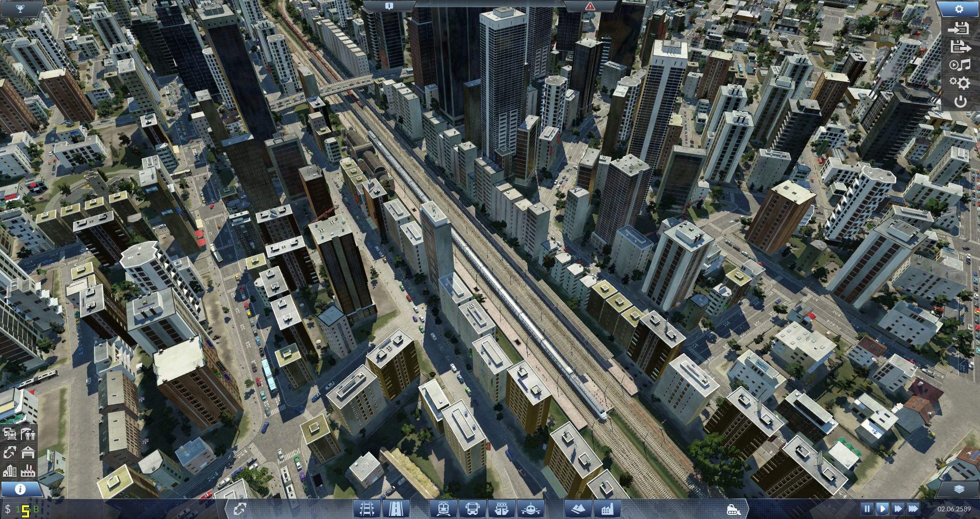 Andere Ansicht der Megacity 16k Einwohner