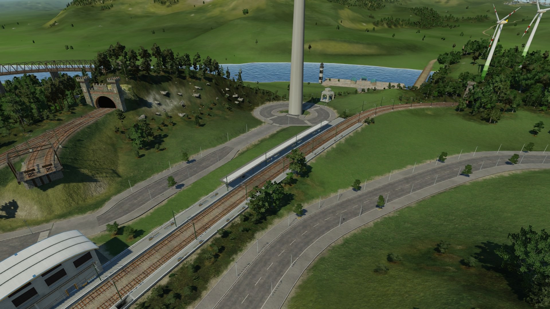 Anschluss der Güterbahn in Zürich