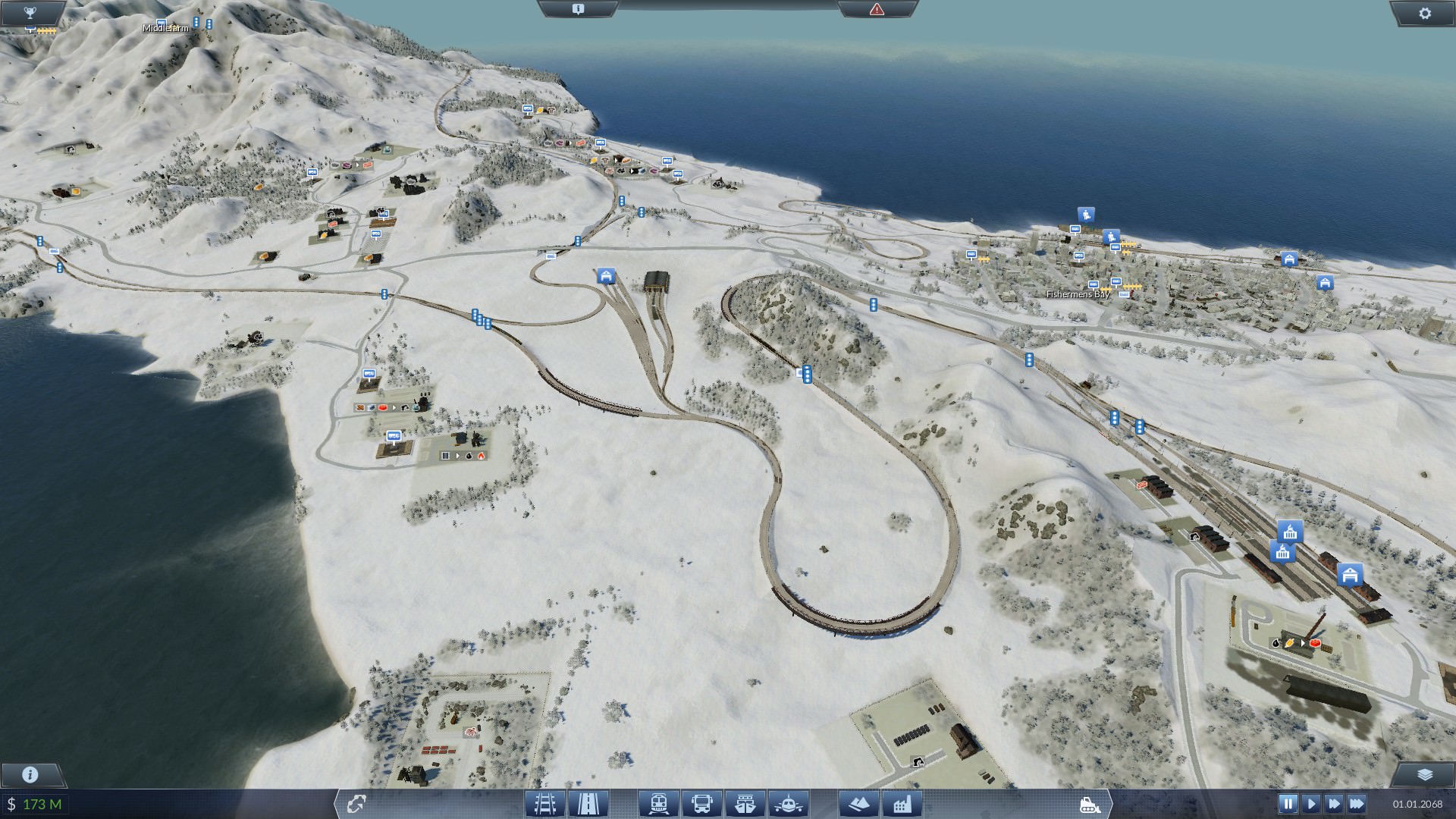 Die Insel im Winter