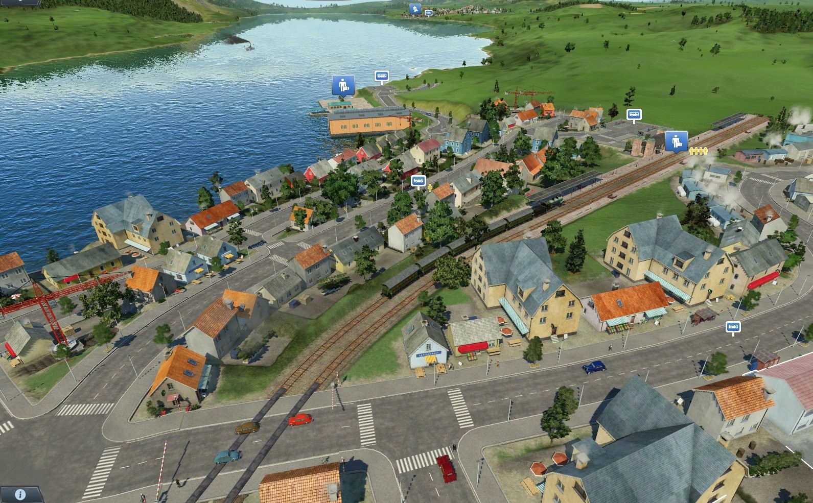 Starnberger Bahnhof mit Hafen