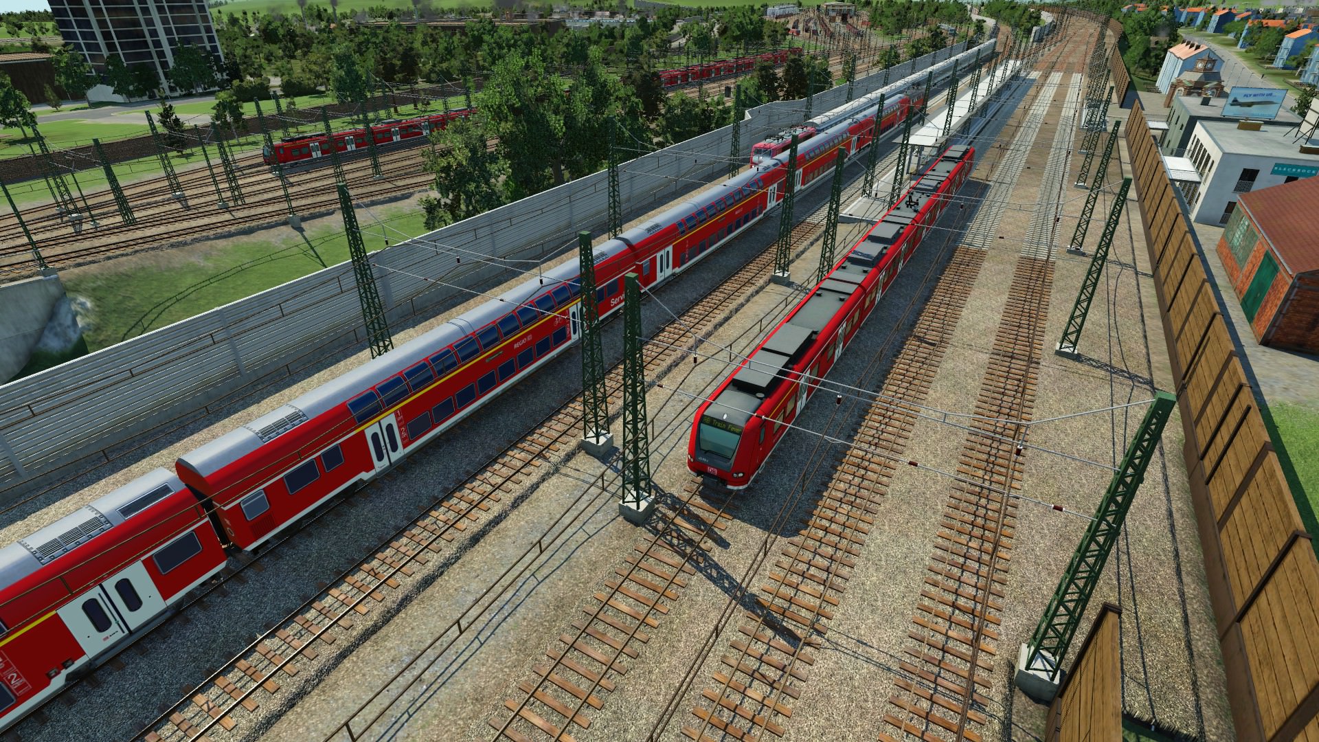 Verkehr, S-Bahn BW im Hintergrund