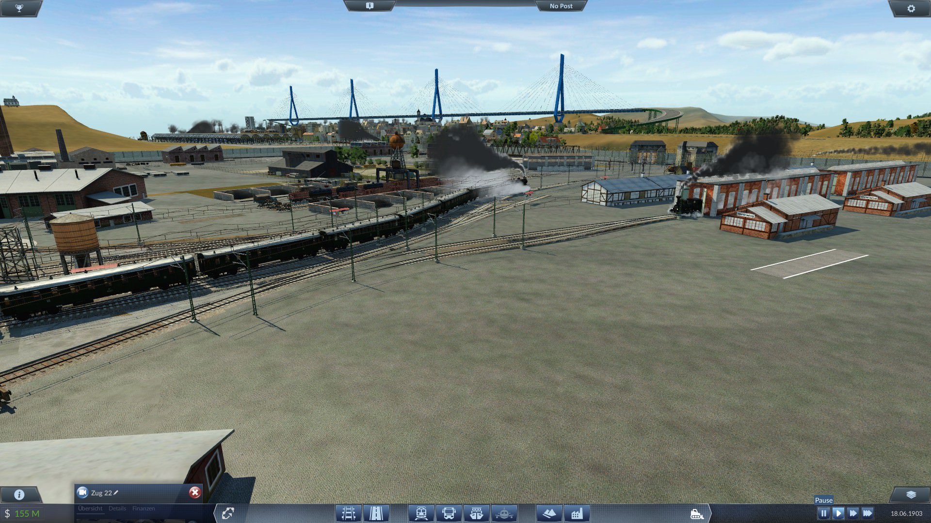 Depot um 1900 mit industrieanschluss