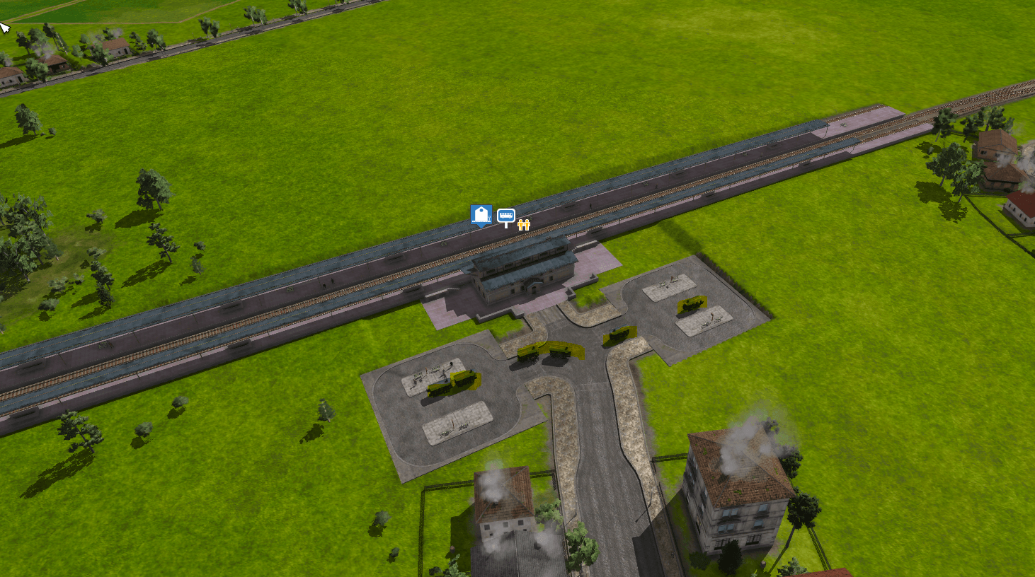 Busstation Stau