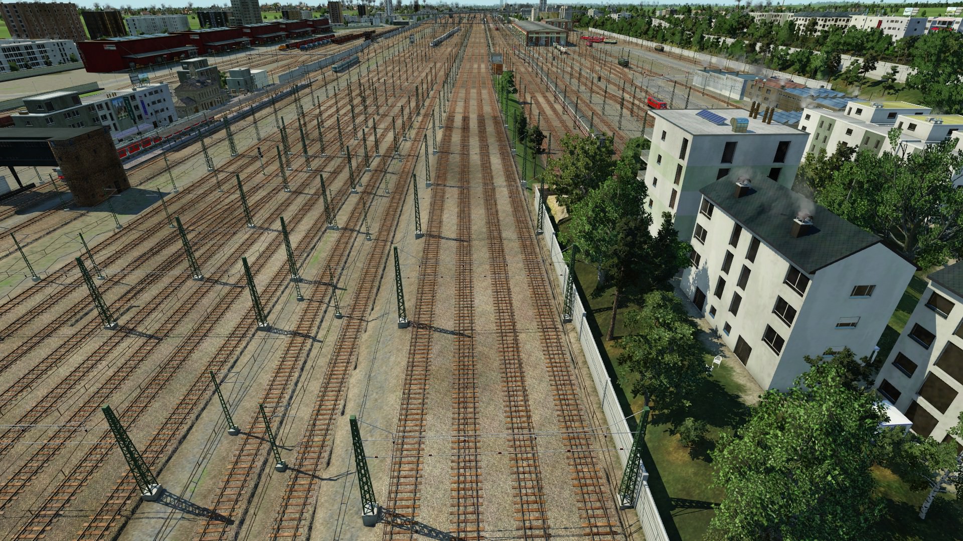 Betriebswerk Donnersberger-Brücke, München. Blick Richtung HBF.
