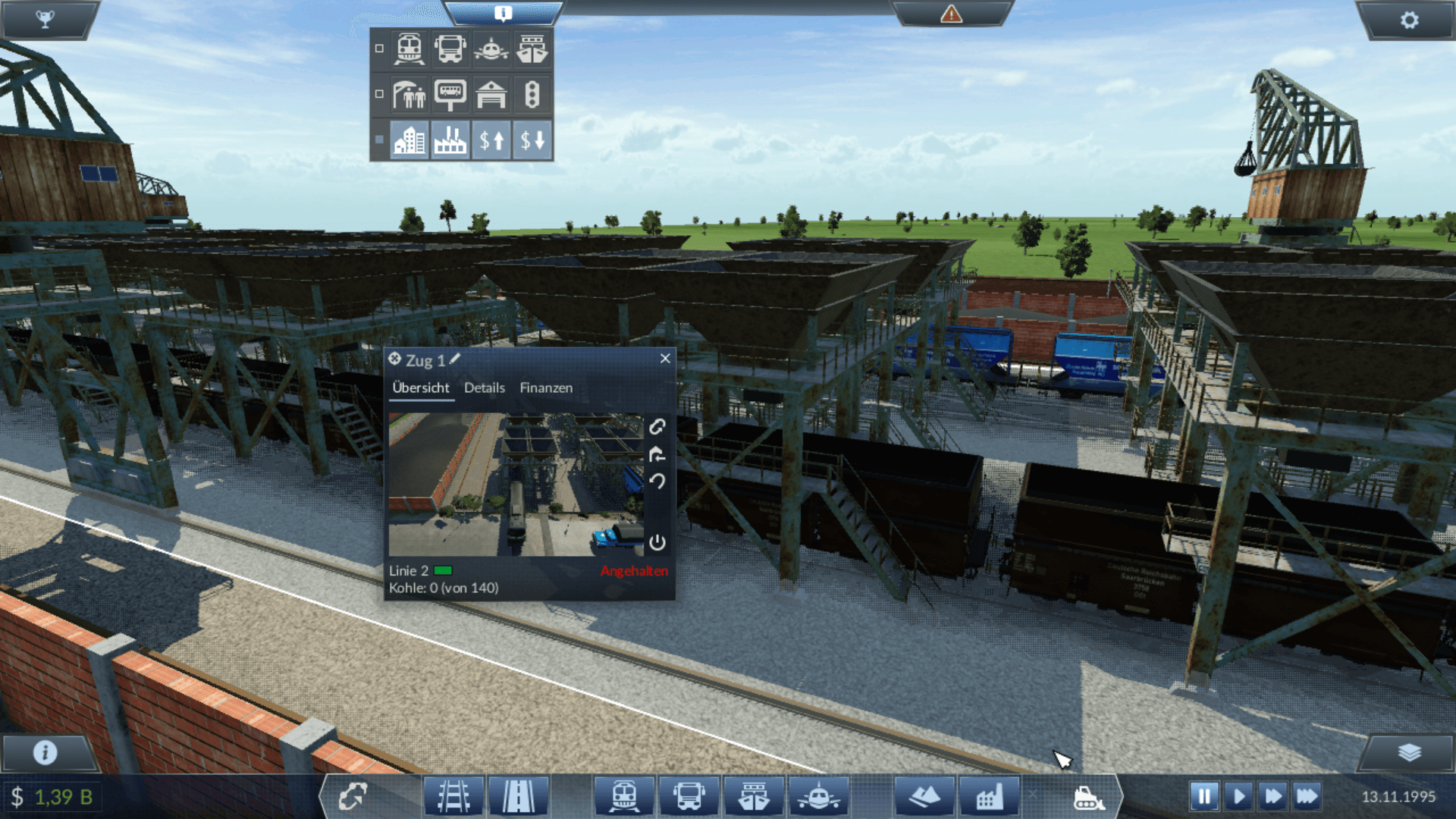 Kohle Verlade Station 4 spurig_8