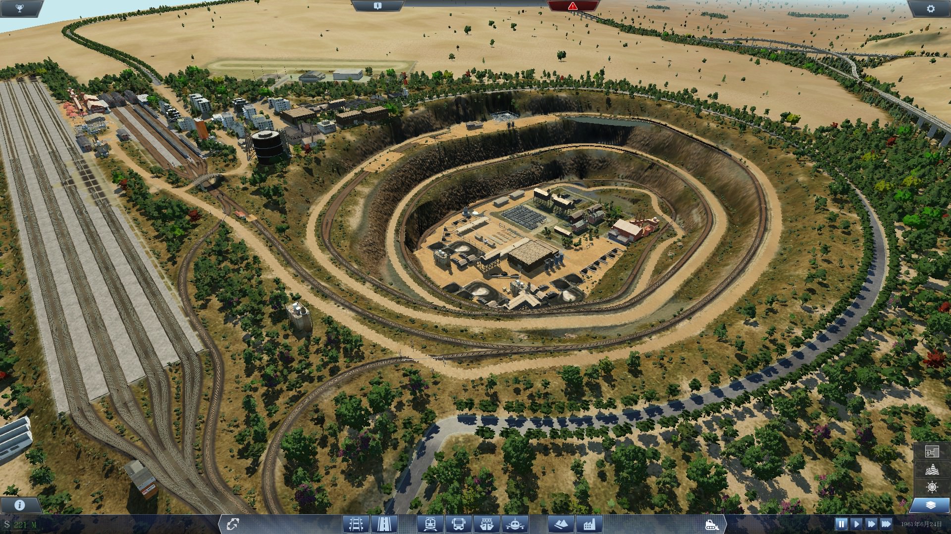 Open pit mine