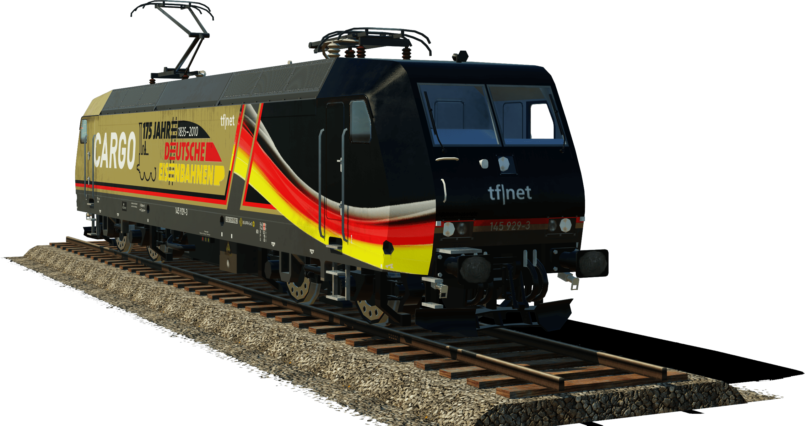Die NEUE BR145 929-3 der tf|net CORGO in der SONDEREDITION
