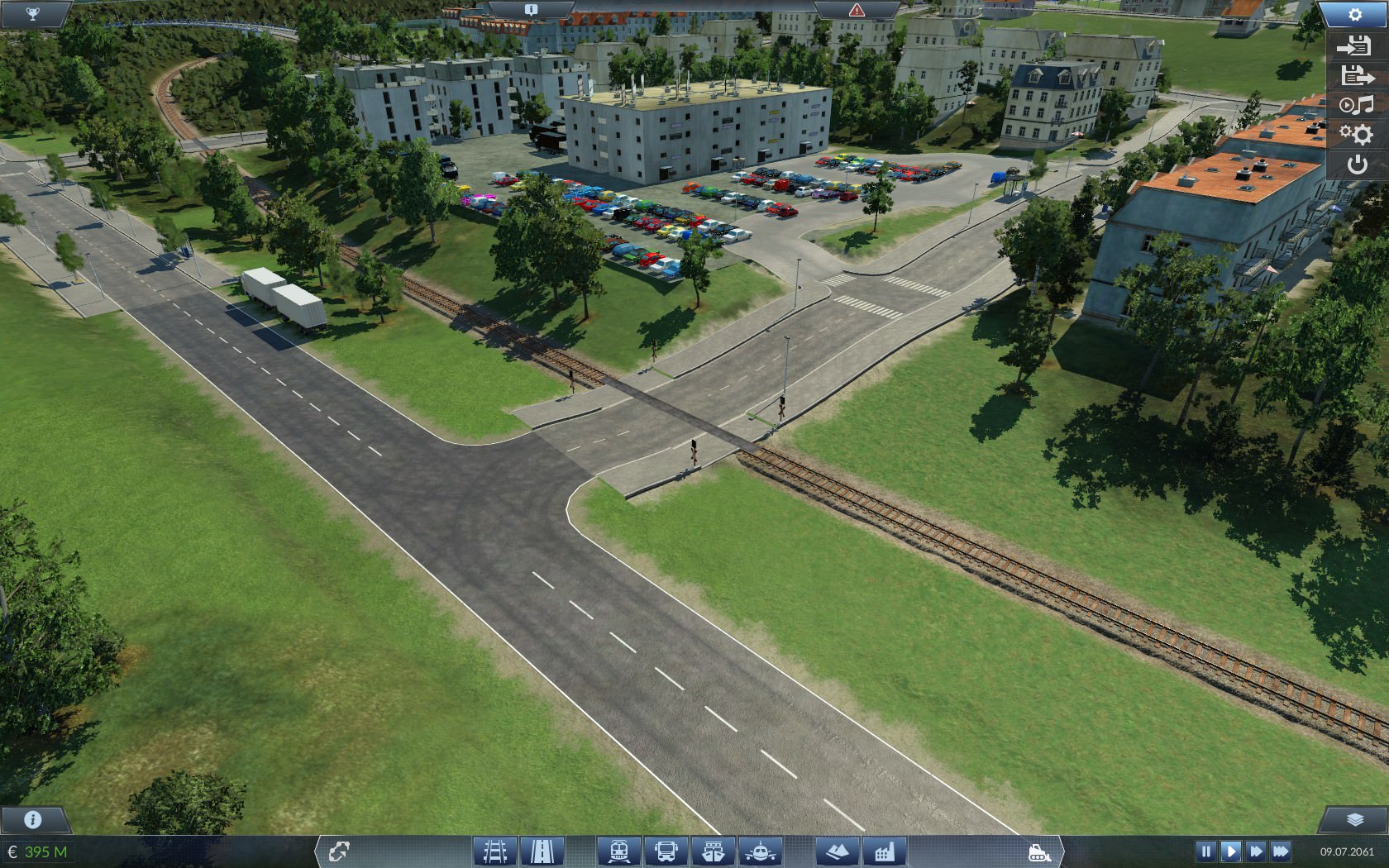 Einkaufszentrum an der Industrienebenbahn