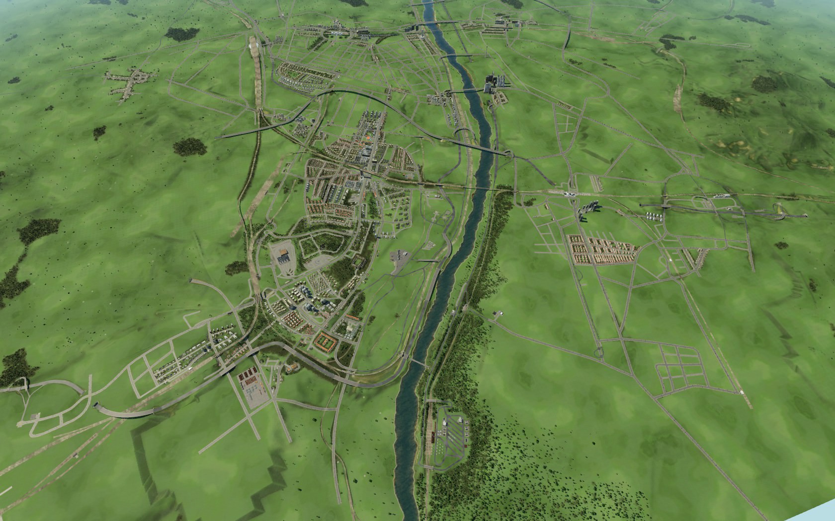 Luftaufnahme von meinen Projekt "Wien"