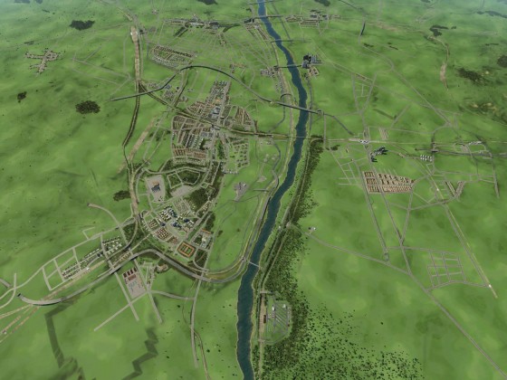 Luftaufnahme von meinen Projekt "Wien"