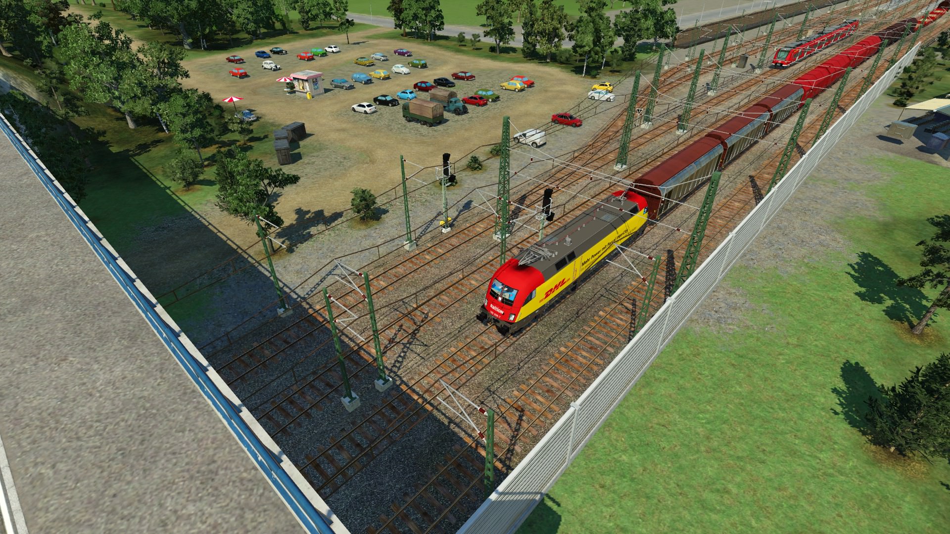 München-Projekt: Güterzug kurz vorm Umschlagbahnhof