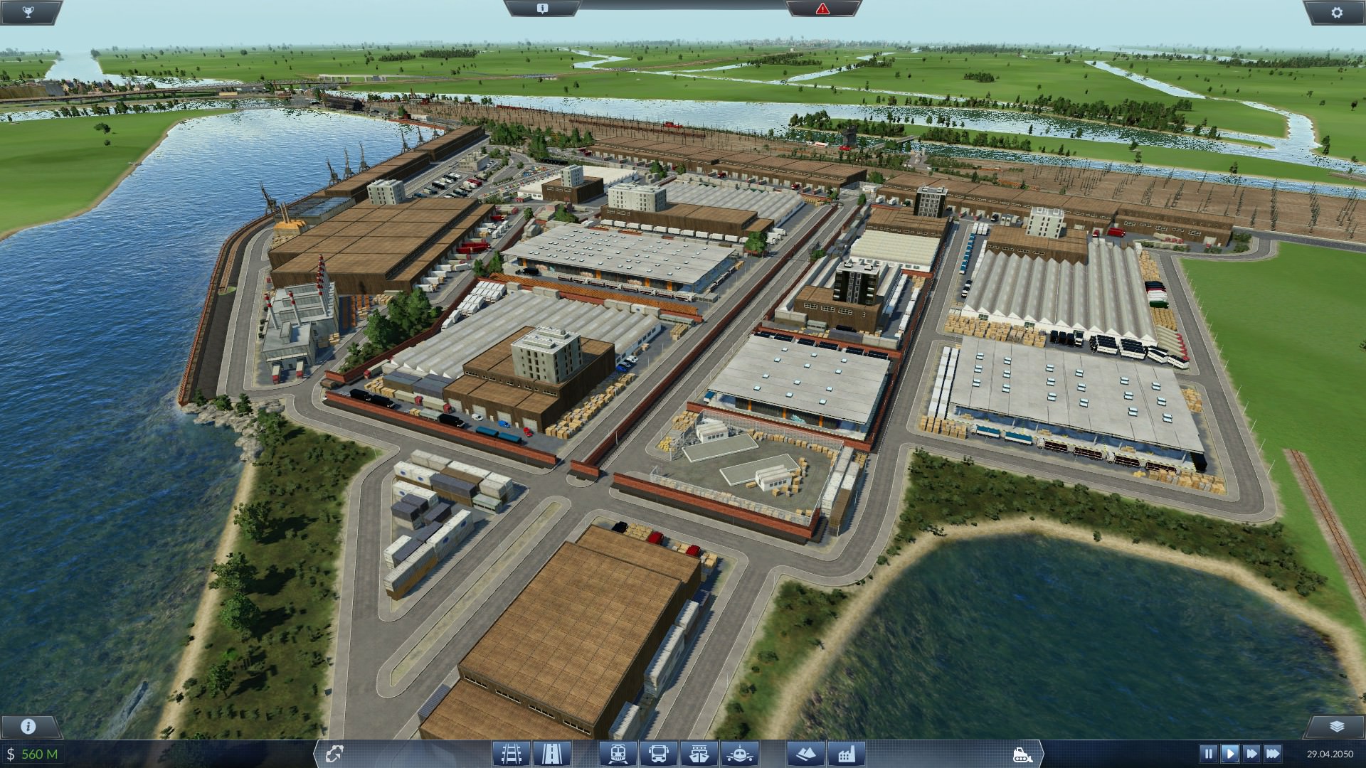 Hafenanlagen + Industriegebiet