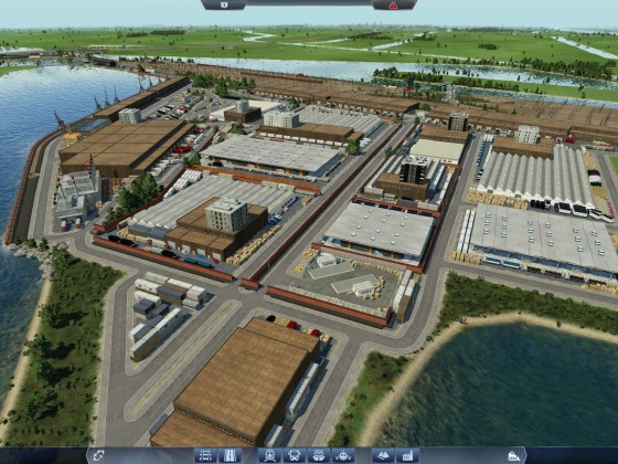 Hafenanlagen + Industriegebiet