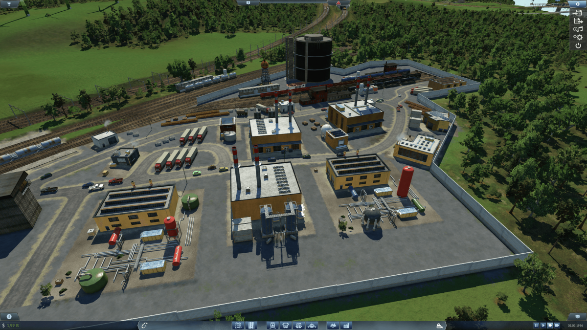 Fiktiver Raffinerie-Umschlagplatz
