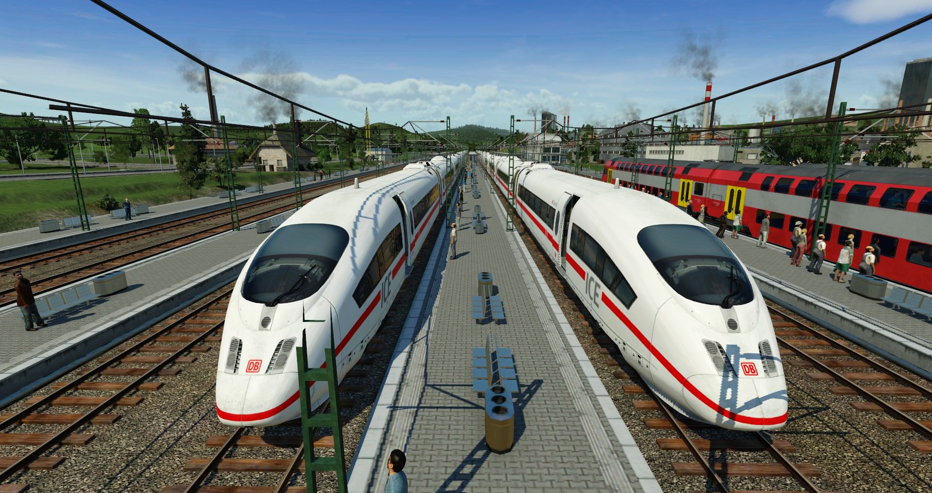 Zwei ICE´s in Heidelberg Hbf