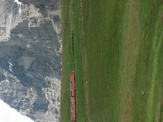 Jungfraubahn vor der Eigernordwand