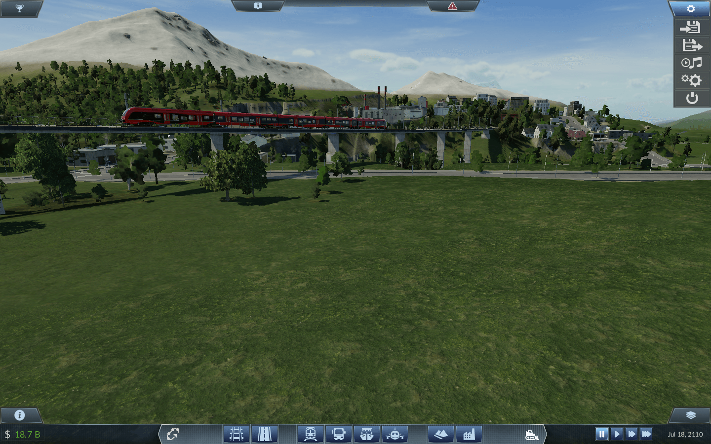 Mountain town station entrance