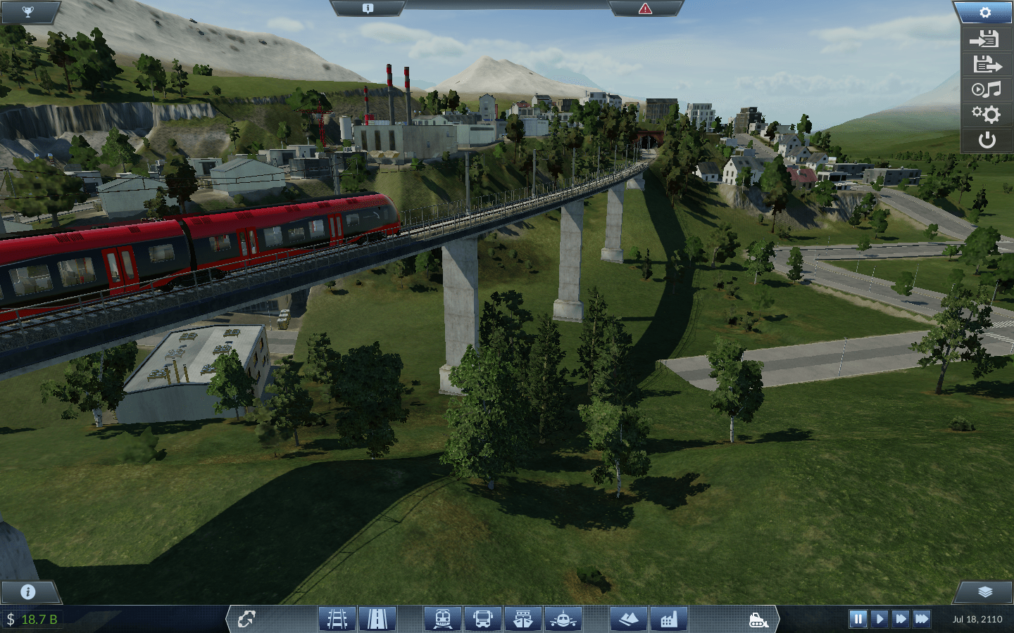 Mountain town station entrance