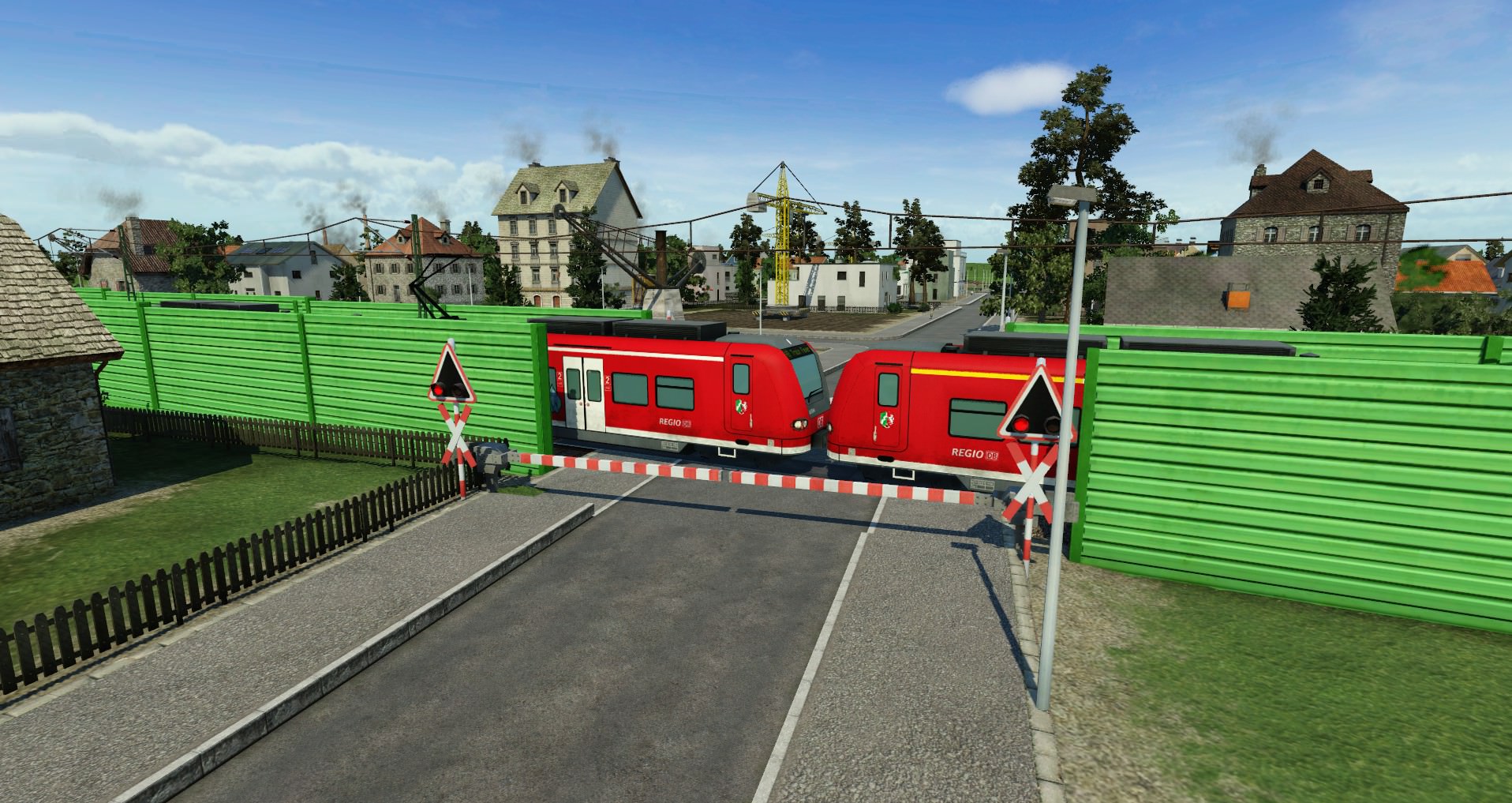 Züge am Bahnübergang #1
