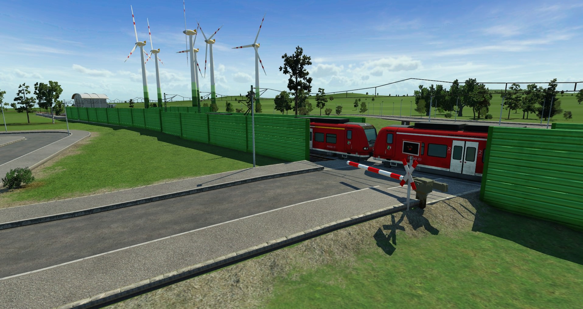 Züge am Bahnübergang #3