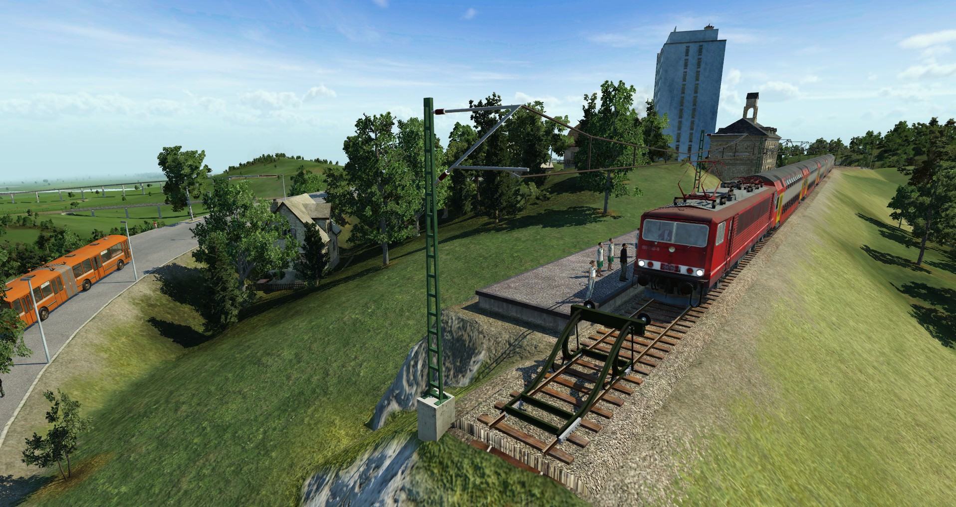 Ein RE an seiner Endstation