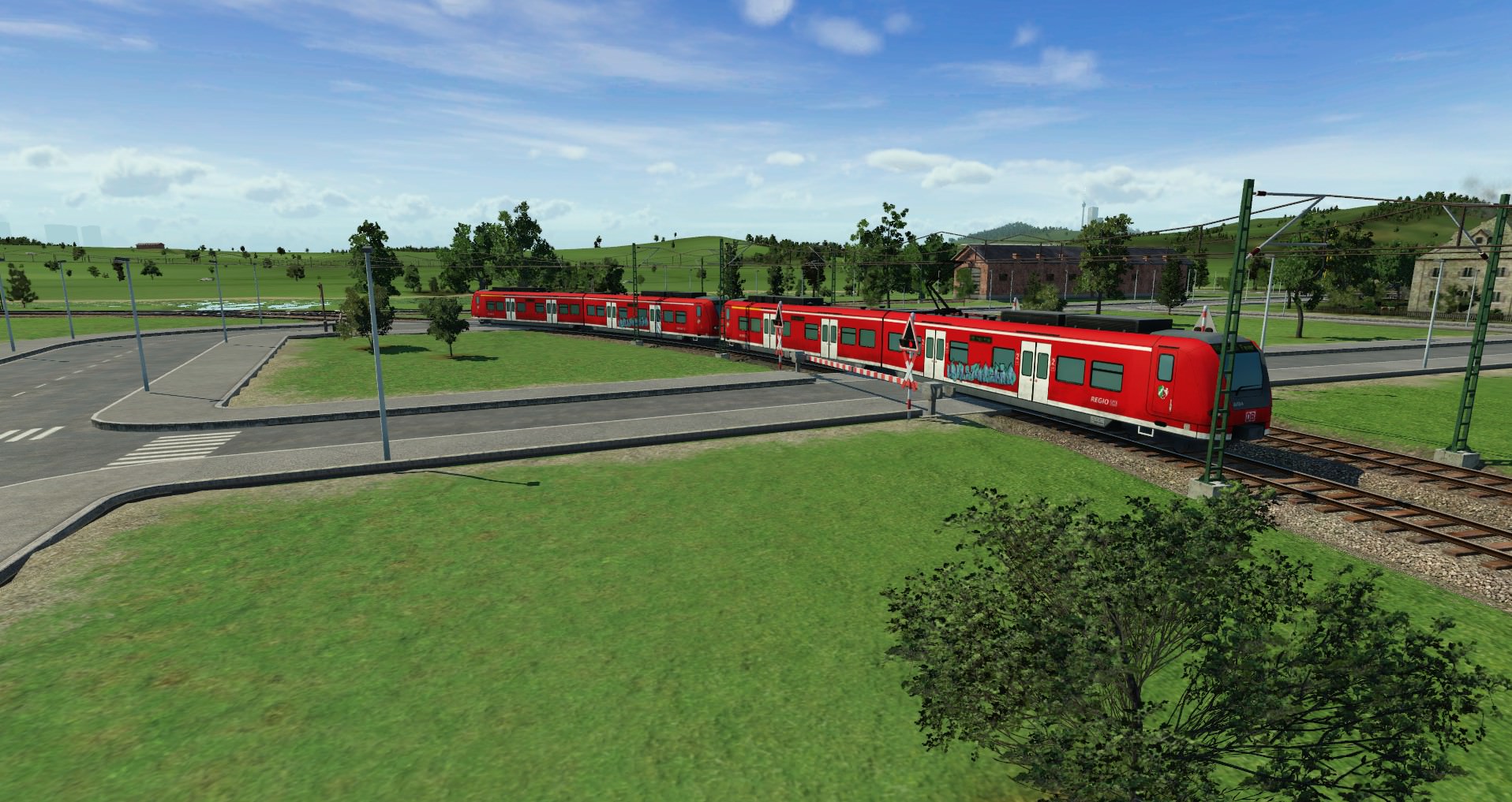 Züge am Bahnübergang #6