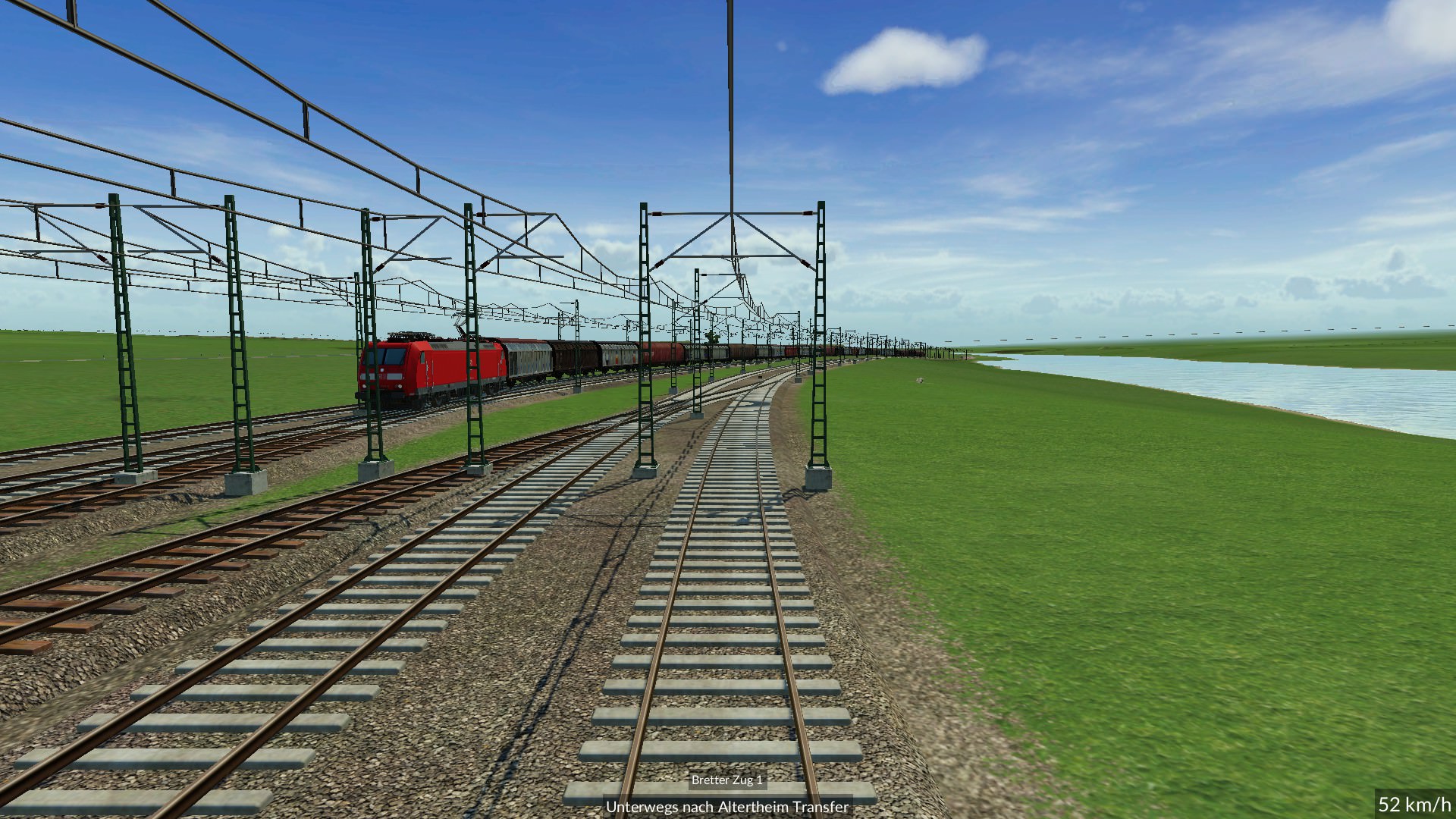 Einfahrt vom Güterbahnhof der Werkzeug/Maschinen Industrie