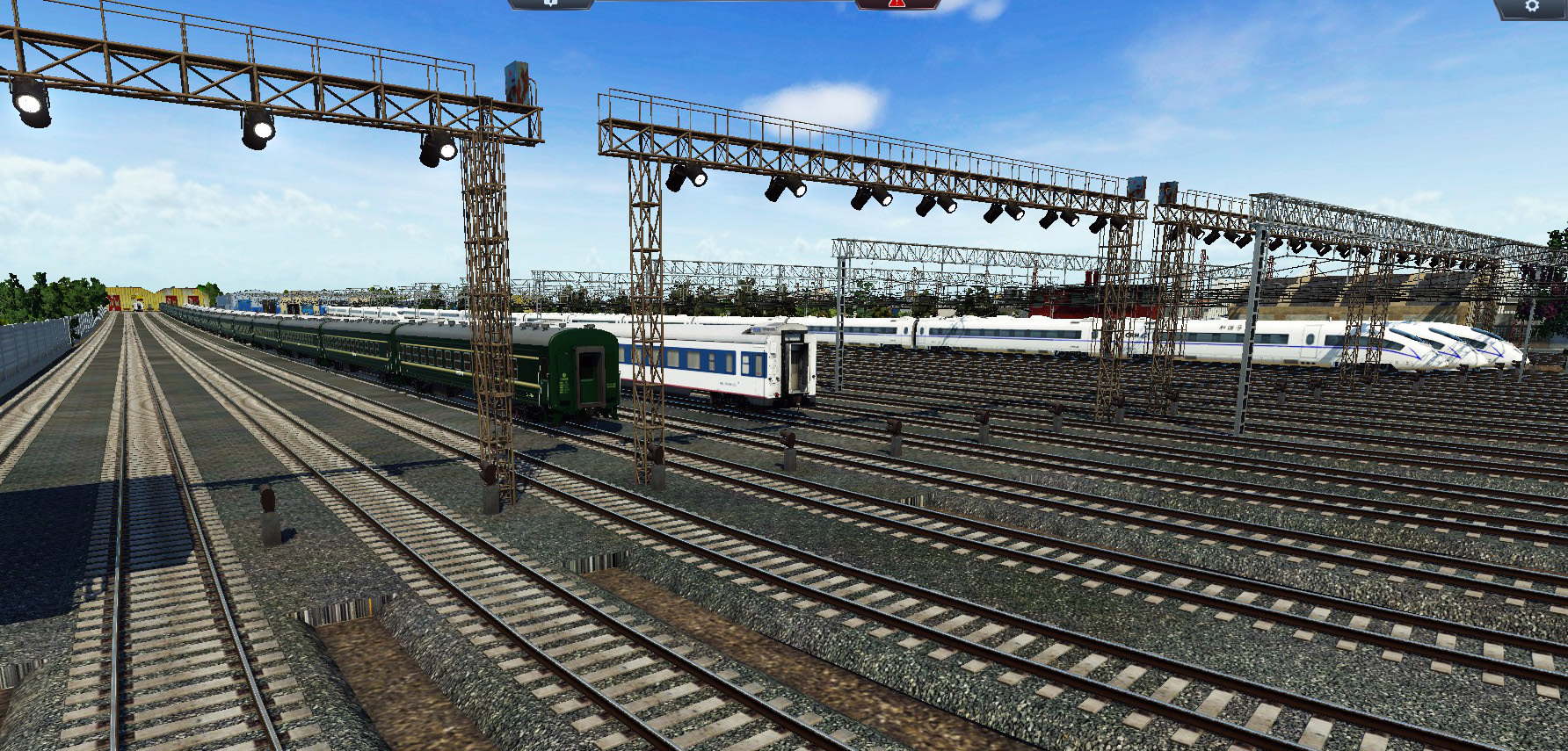 marshalling yard light group. in test