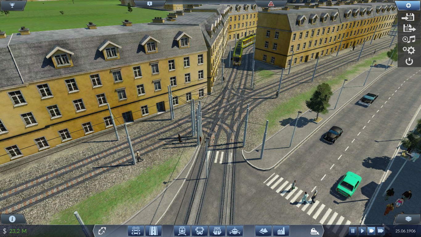 Entstehung einer Stadt Tram und Bus