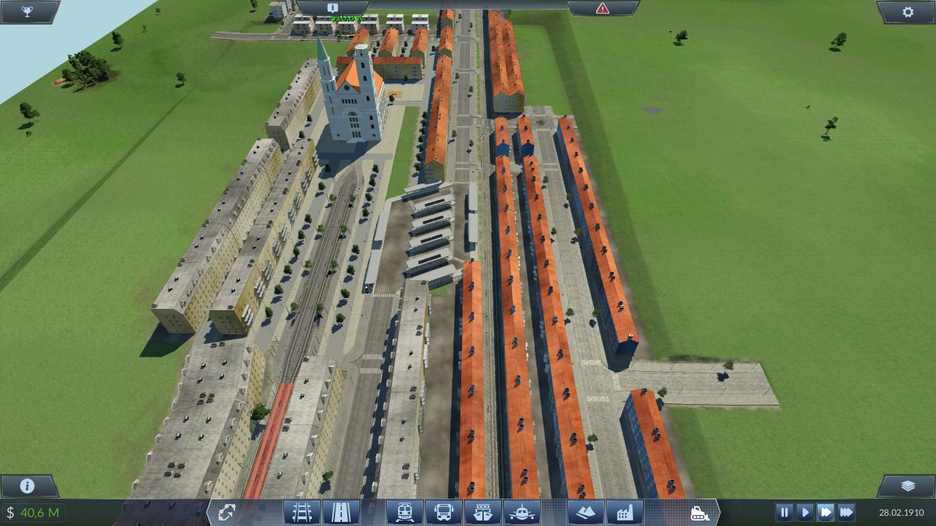 Entstehung einer Stadt Tram und Bus