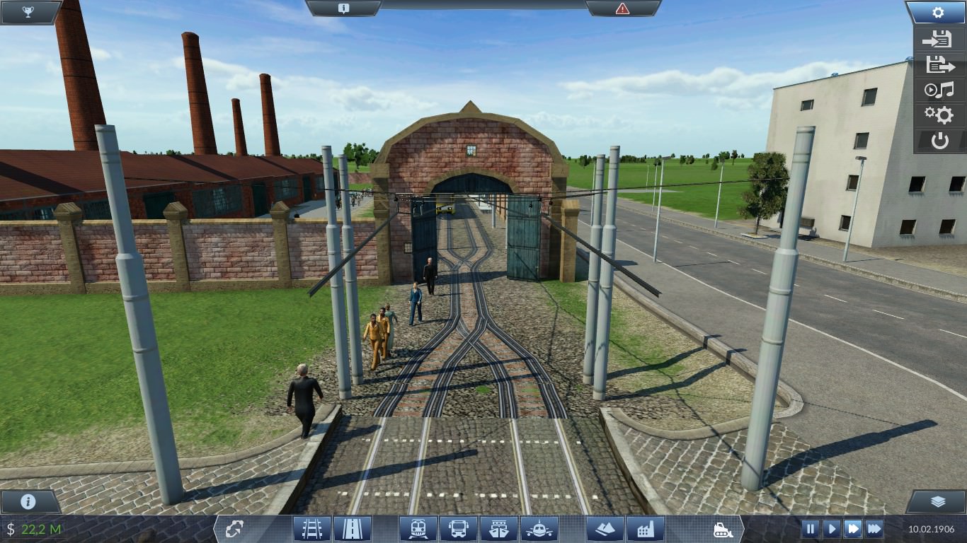 Entstehung einer Stadt Tram und Bus