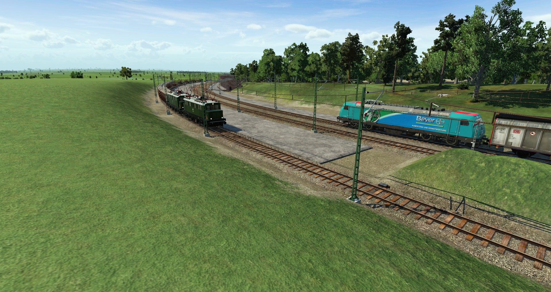 Zwei E 144 und die "Bayer" Lok treffen sich