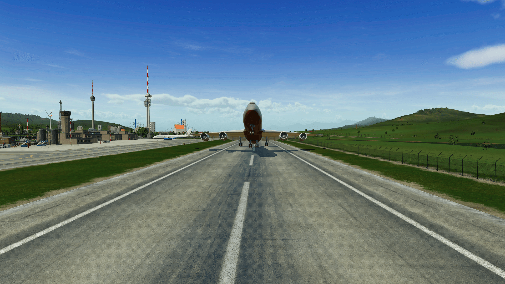 747-8 Take off an dem Haupstadtflughafen