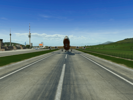 747-8 Take off an dem Haupstadtflughafen