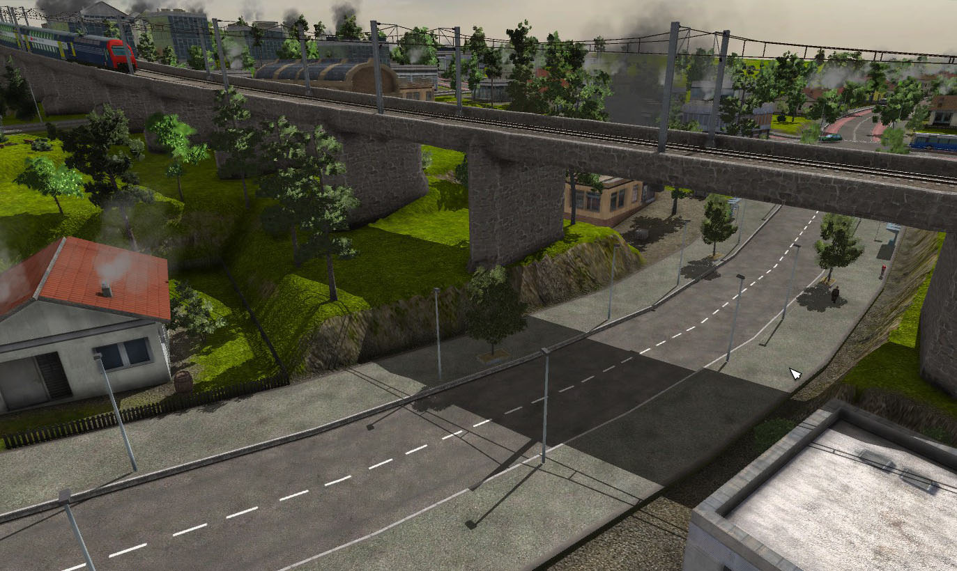 bridge over the city