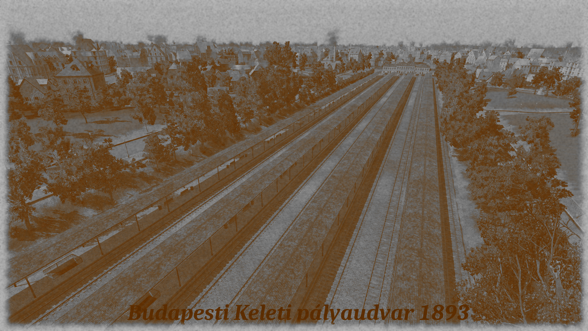 Blick über den neuen Ostbahnhof über die Stadt