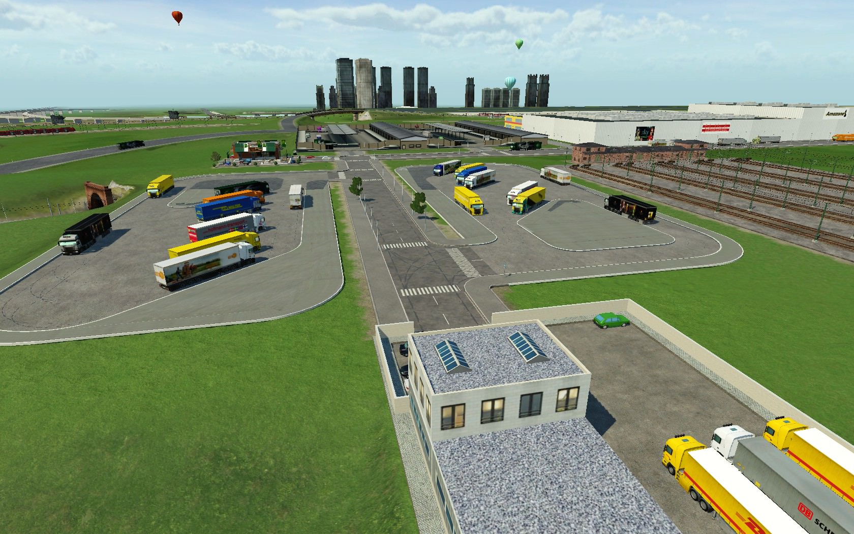 LKW Rasthof und Mc Donalds