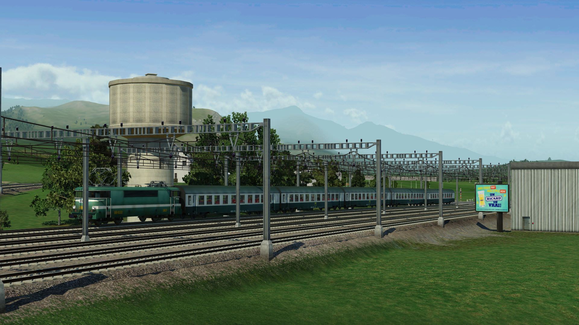 Panorama with BB 9200 "oullins" and USI wagons