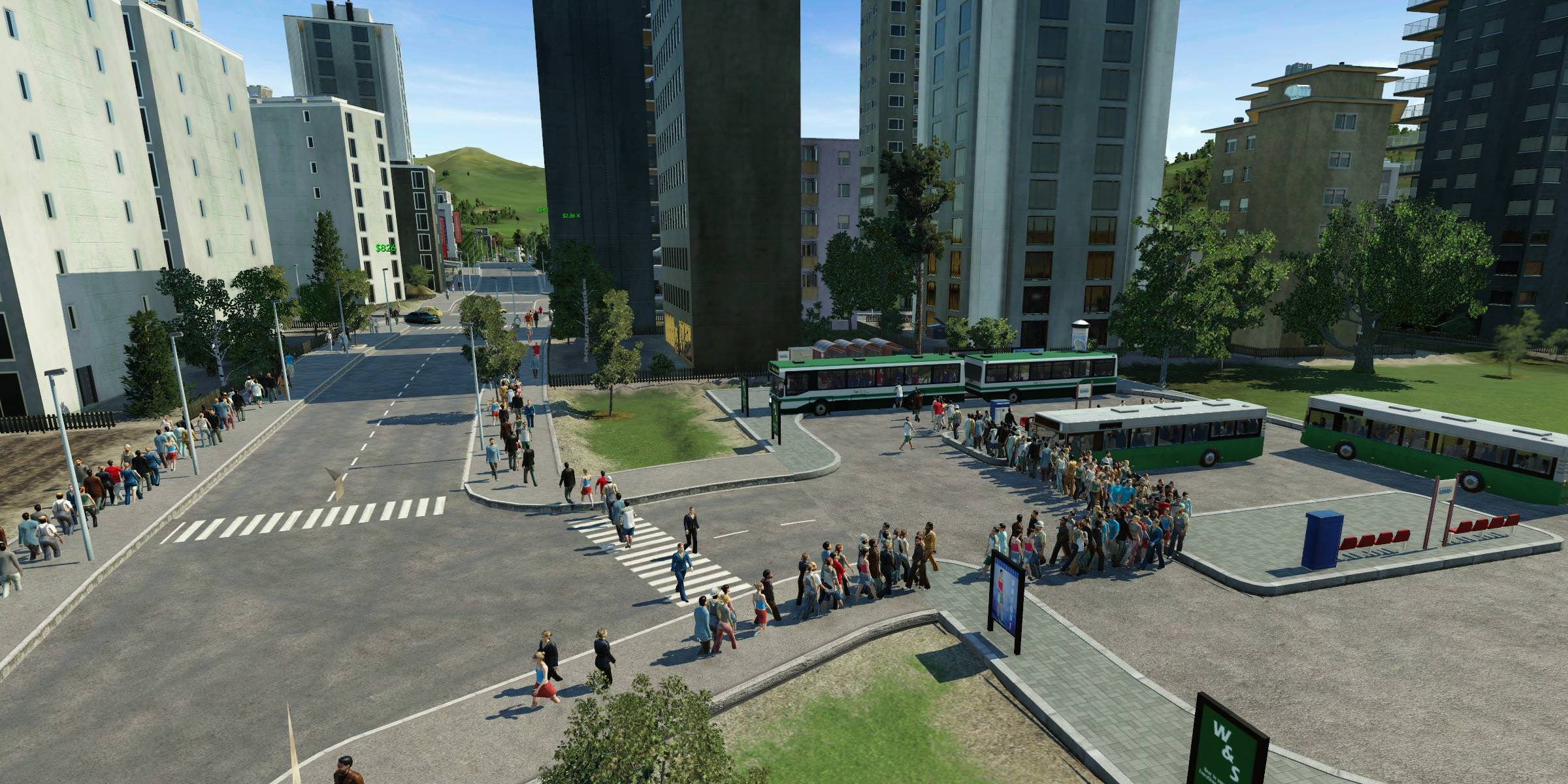 Prall gefüllte Busse