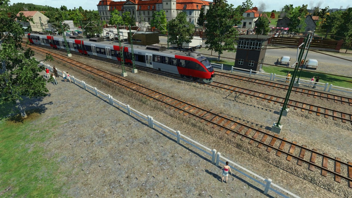 Die Bayerische Oberlandbahn auf dem Weg zum HBF
