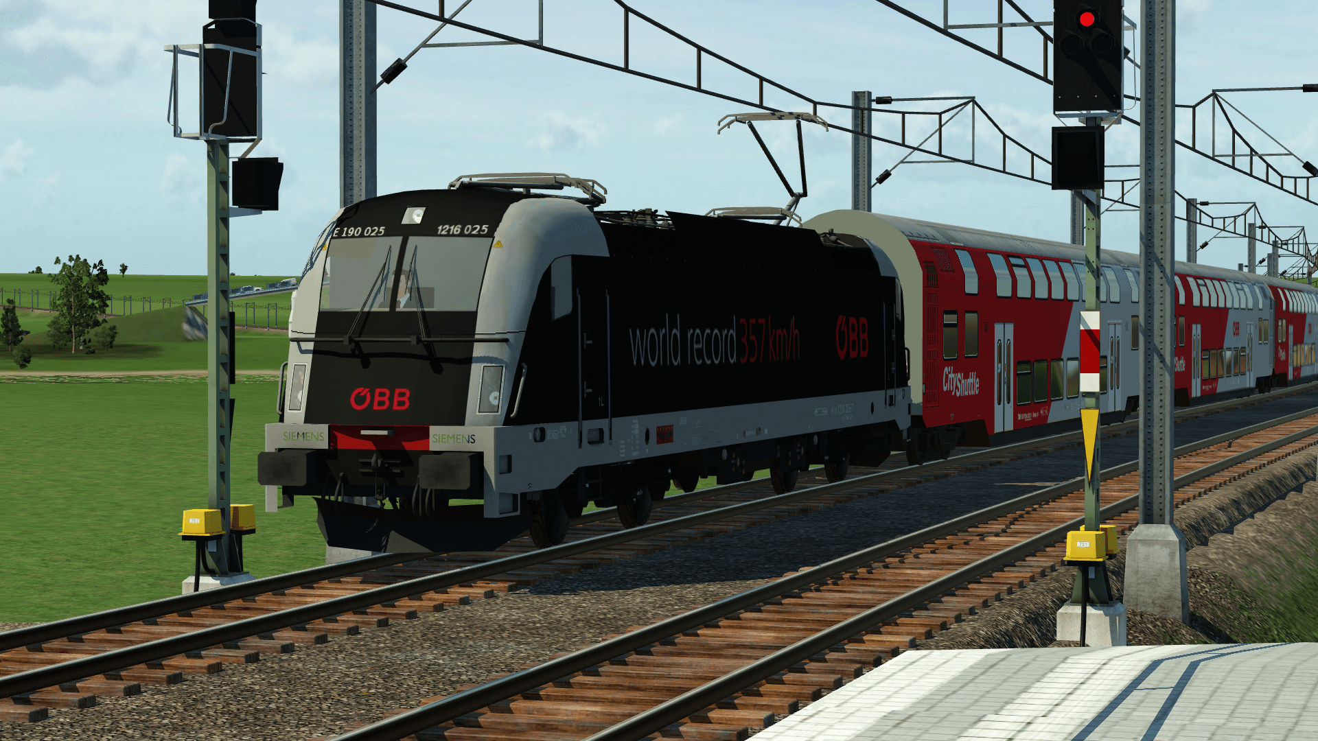 Öbb 1216 im Sonderlack